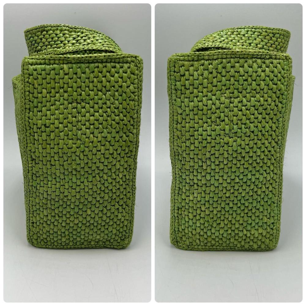 LOEWE Font Tote Small Basket Bag Green Women's - Picture 3 of 10